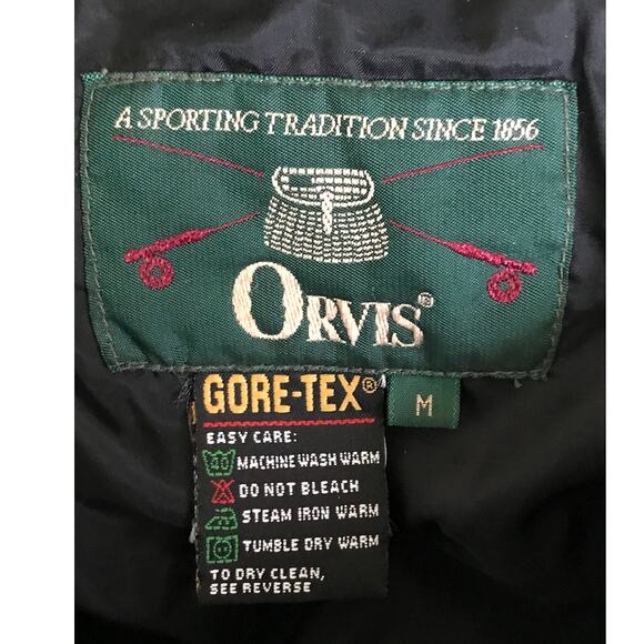Orvis Jacket Medium Mens Gore Tex Tan Fishing Outdoors Hood Gorpcore Pockets Med - Picture 4 of 16